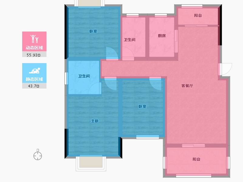 江西省-抚州市-万锦城-88.00-户型库-动静分区