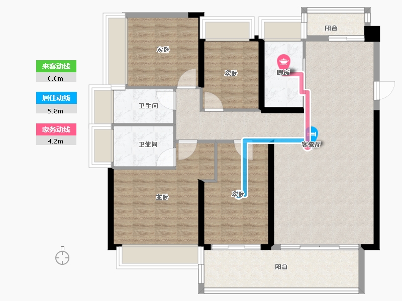 广东省-中山市-锦绣海湾城-114.40-户型库-动静线