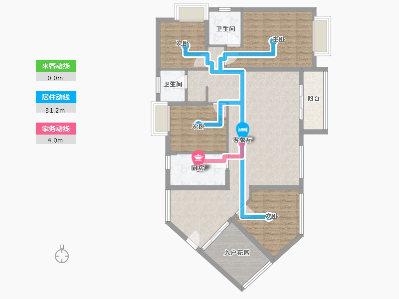 湖北省-黄石市-御湖天下-110.00-户型库-动静线