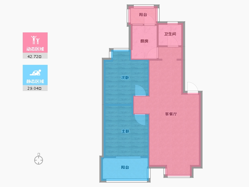 四川省-成都市-西林巷小区-60.96-户型库-动静分区