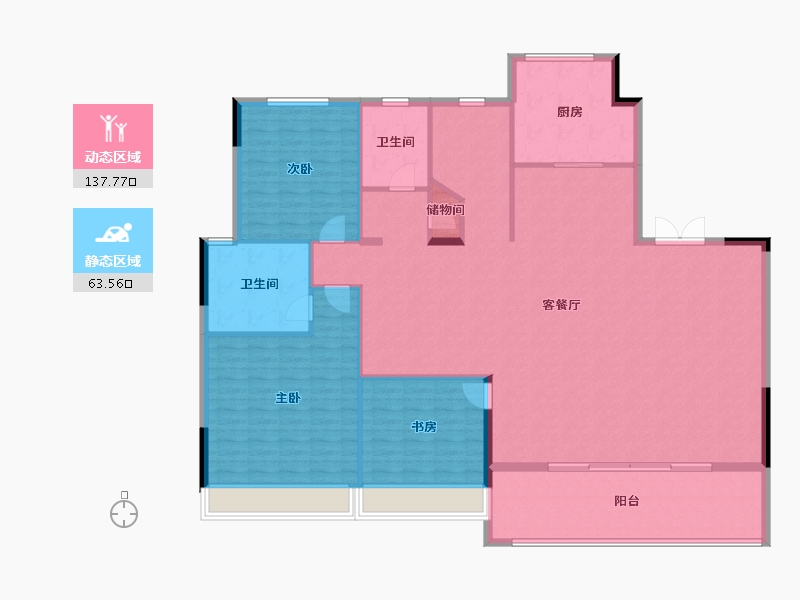 浙江省-温州市-江海云著-188.00-户型库-动静分区