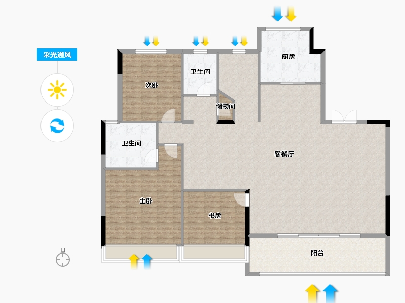 浙江省-温州市-江海云著-188.00-户型库-采光通风