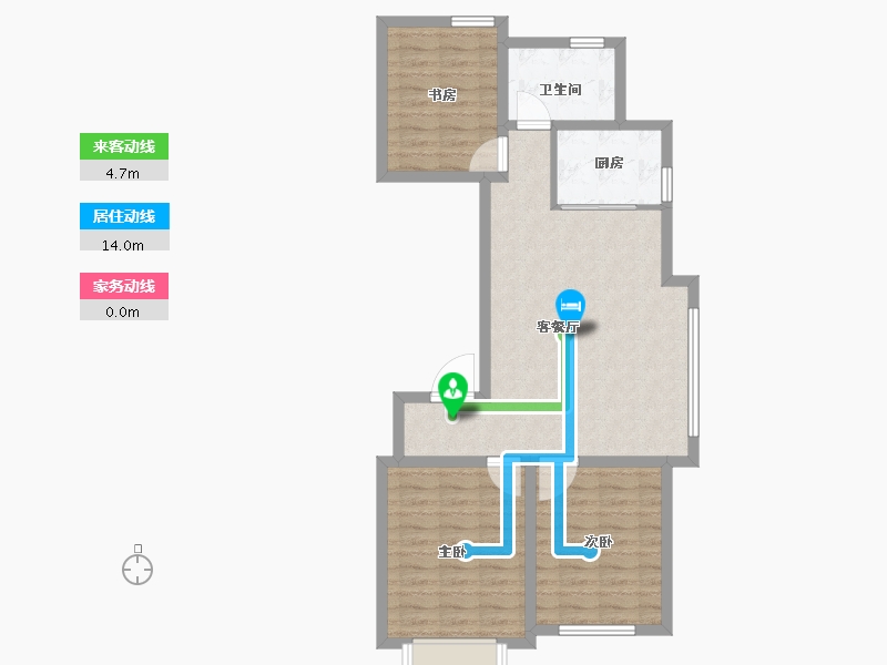 内蒙古自治区-赤峰市-航安金和学苑-78.00-户型库-动静线