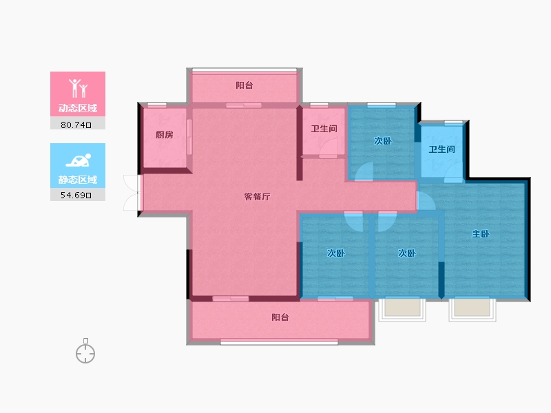 四川省-成都市-高投锦悦府-120.58-户型库-动静分区