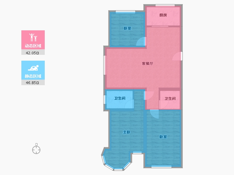 河北省-邯郸市-银河御府-99.42-户型库-动静分区