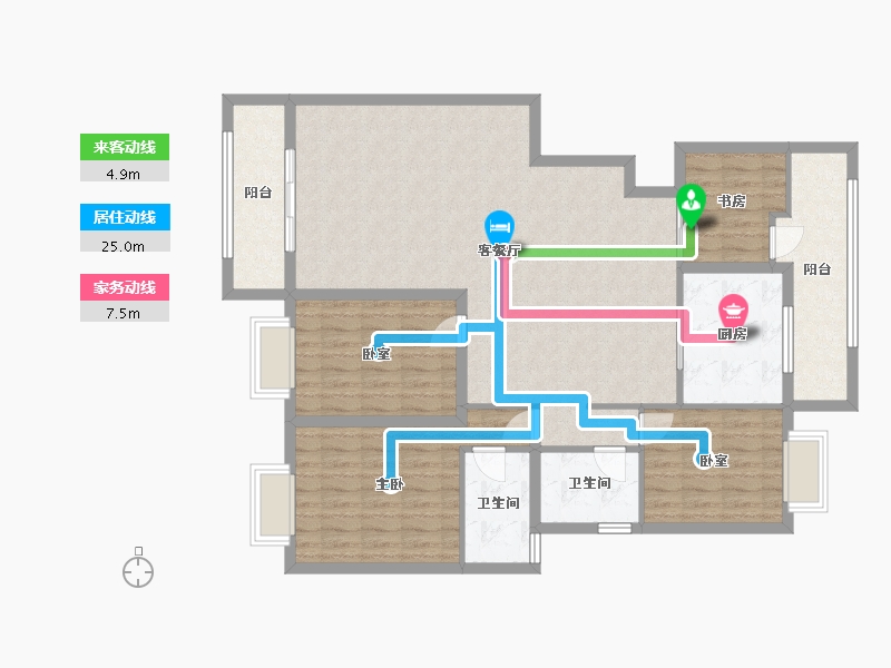 广西壮族自治区-南宁市-马来西亚园-220.00-户型库-动静线