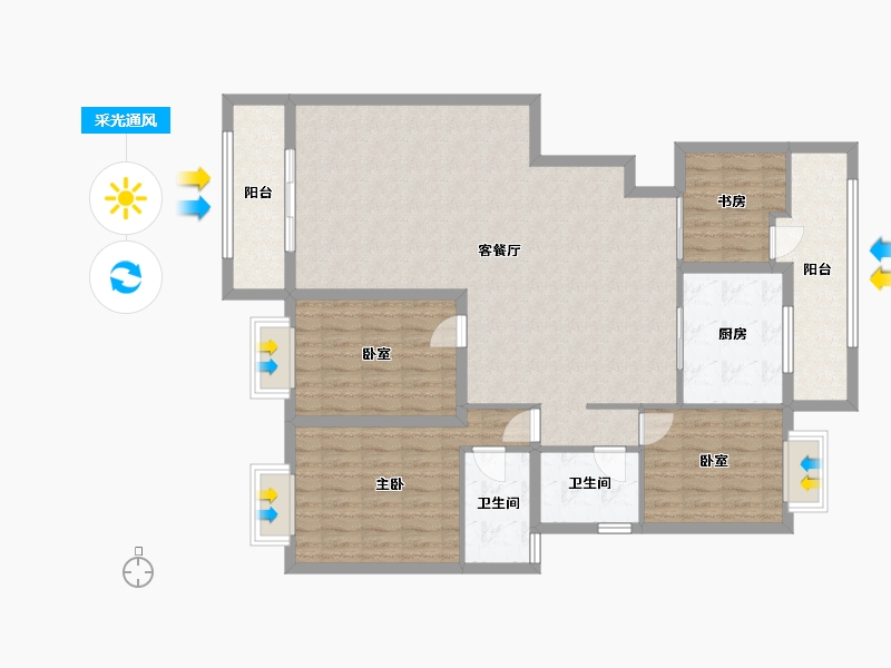 广西壮族自治区-南宁市-马来西亚园-220.00-户型库-采光通风