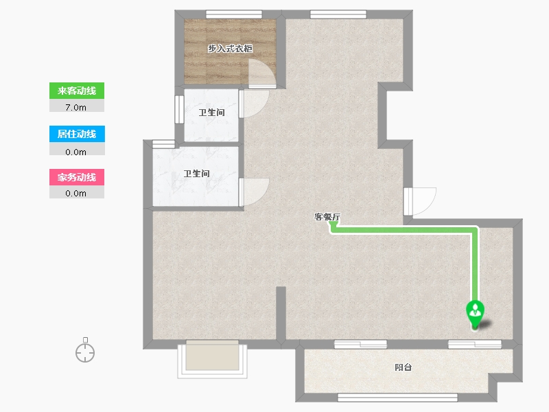 浙江省-金华市-东义府-84.80-户型库-动静线