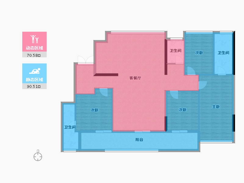 福建省-福州市-建总江南尚璟-147.06-户型库-动静分区