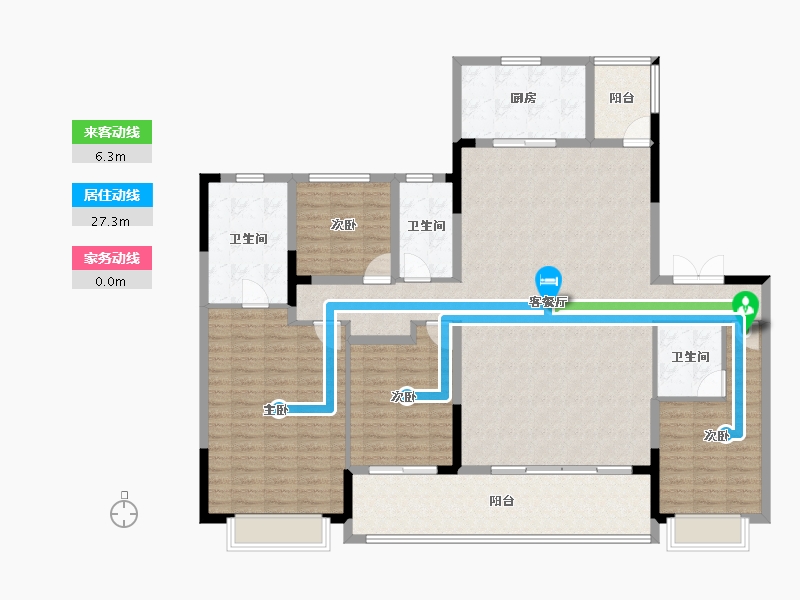 湖南省-长沙市-龙湖江与城-163.54-户型库-动静线