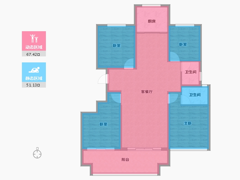 河南省-开封市-永美·尚院-106.89-户型库-动静分区