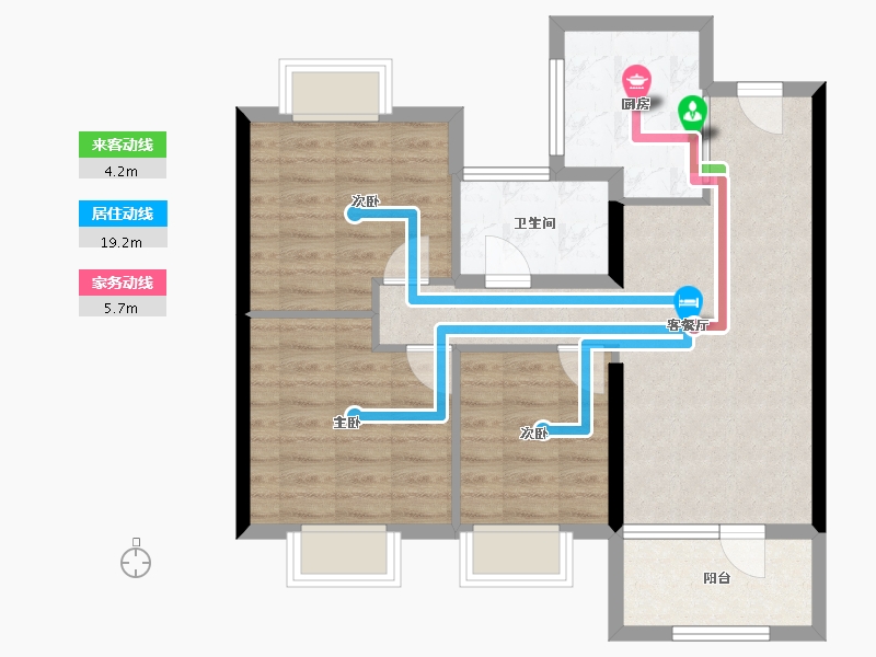 江苏省-无锡市-樾湖尚郡-72.25-户型库-动静线