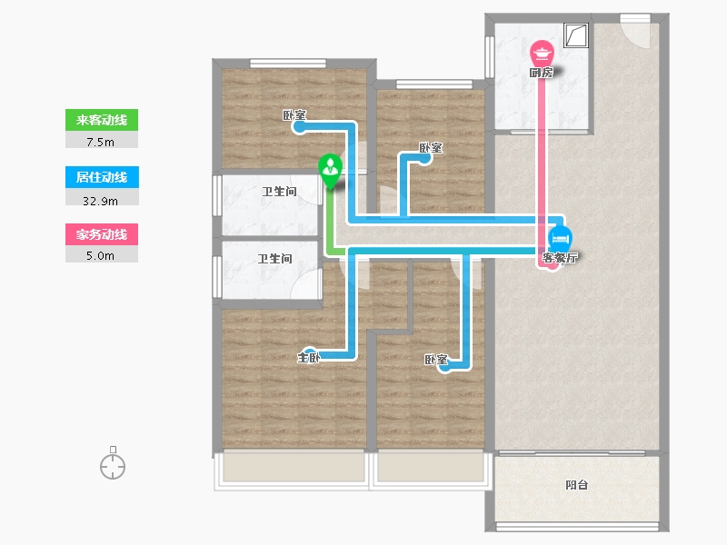 江苏省-镇江市-碧桂园凤凰城-115.34-户型库-动静线