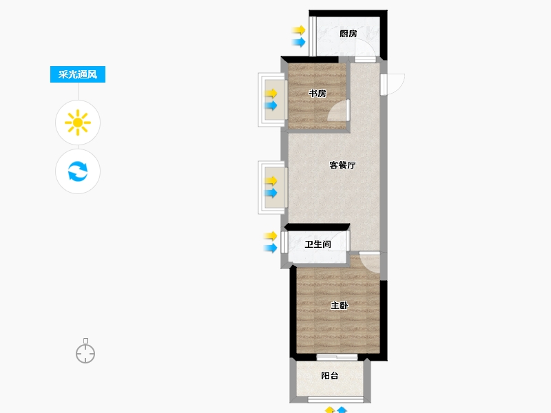 浙江省-杭州市-清正源府-41.47-户型库-采光通风