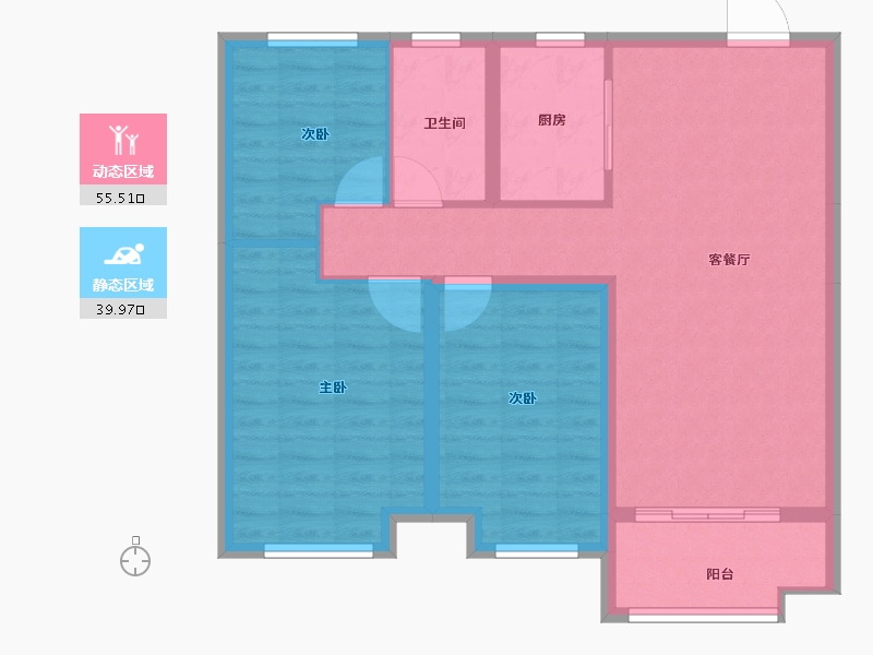 河北省-沧州市-保利拉菲公馆-86.10-户型库-动静分区