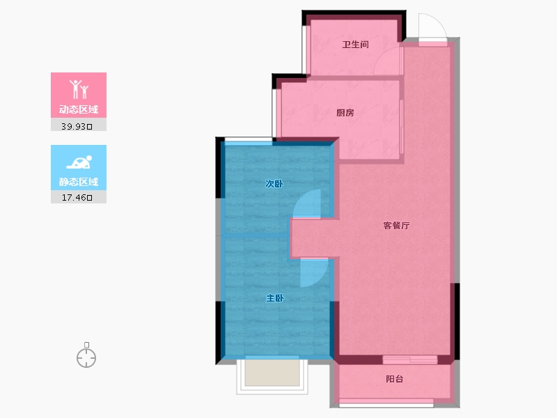 甘肃省-兰州市-保利领秀山-50.62-户型库-动静分区