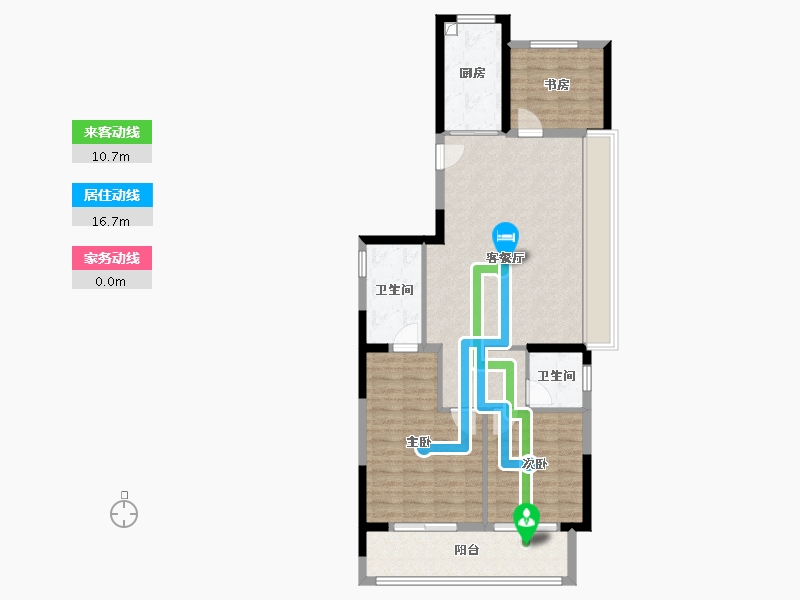 浙江省-温州市-永嘉中梁天宸-93.81-户型库-动静线