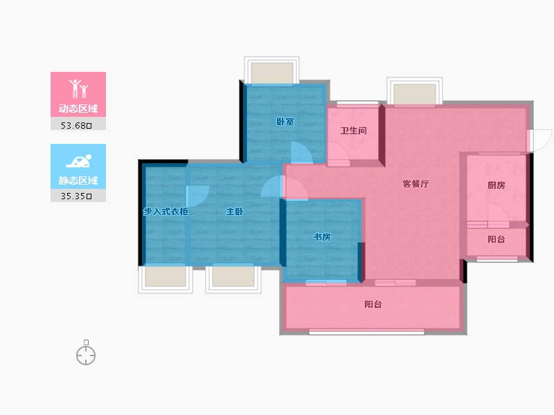 四川省-遂宁市-遂宁金融商业中心-78.70-户型库-动静分区