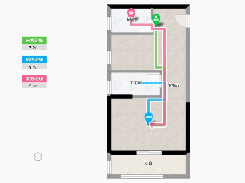 福建省-泉州市-湖璟天城-42.75-户型库-动静线