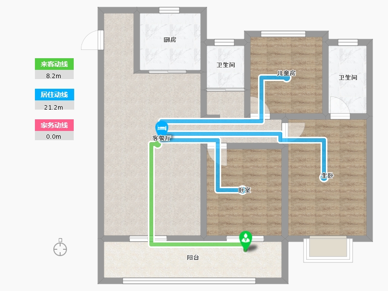 甘肃省-庆阳市-学熙府-91.14-户型库-动静线