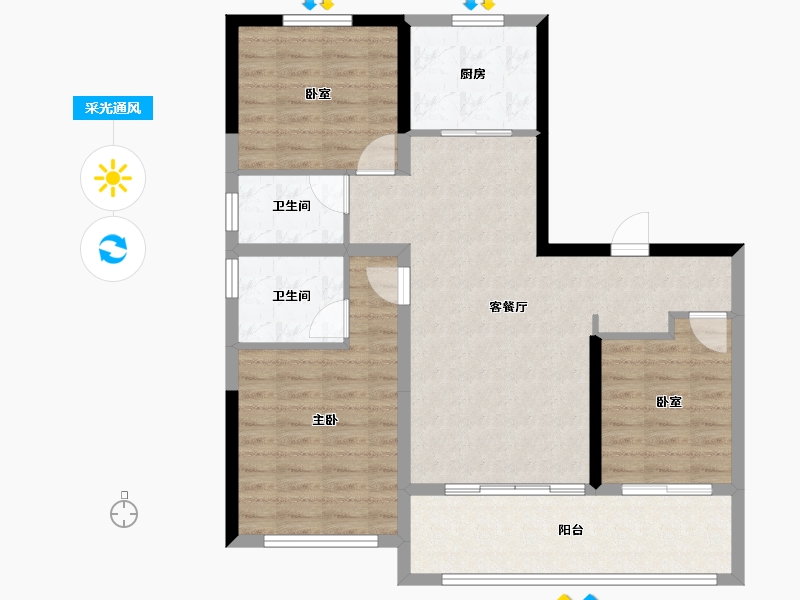 河南省-濮阳市-龙湖书院-91.05-户型库-采光通风