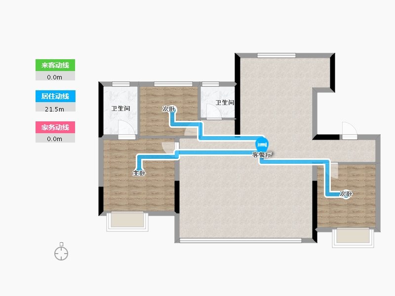 山东省-济南市-华润置地润府-104.00-户型库-动静线