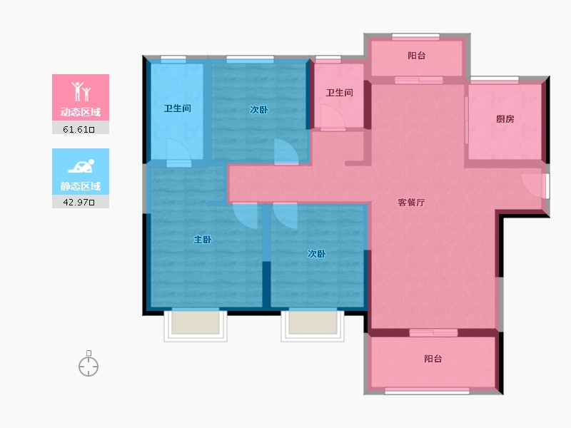 湖北省-武汉市-光明府-92.72-户型库-动静分区