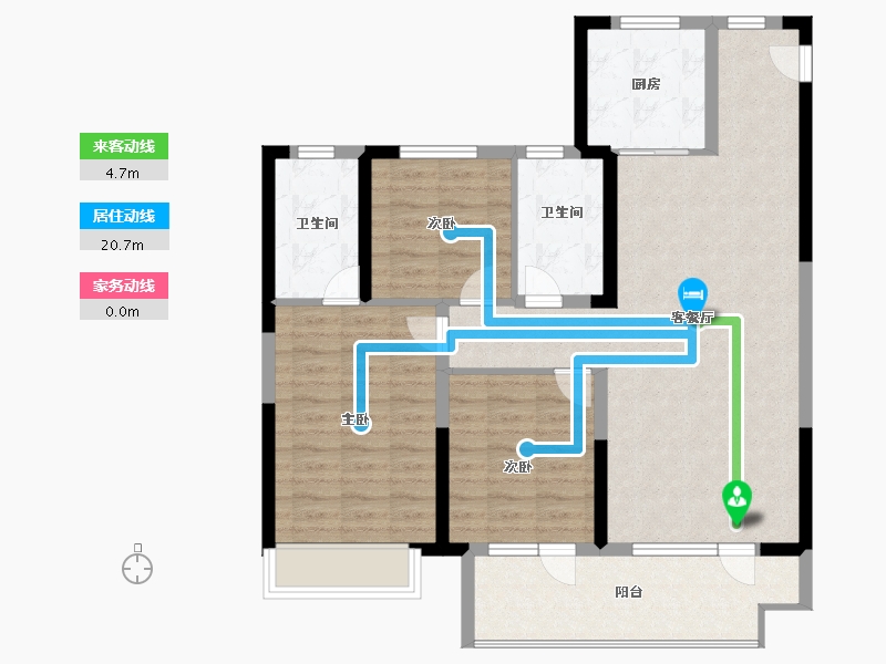 山东省-青岛市-国信溪地美岸-94.00-户型库-动静线