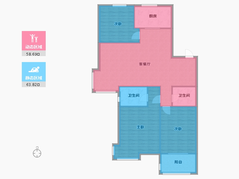 山东省-济南市-和润幸福城-112.80-户型库-动静分区