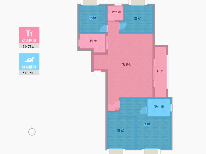 广西壮族自治区-柳州市-金湾御府-115.20-户型库-动静分区