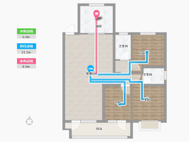 山东省-青岛市-珠山塾院-102.01-户型库-动静线