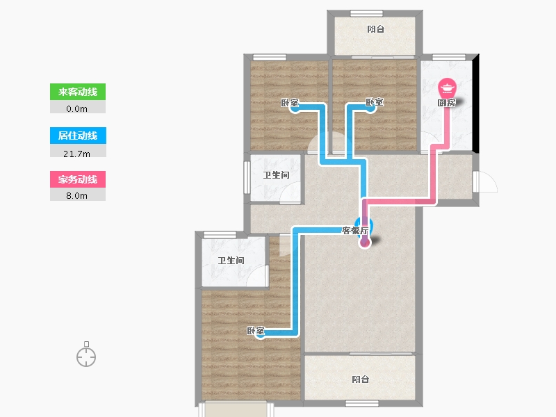 陕西省-宝鸡市-沣源名居-97.77-户型库-动静线