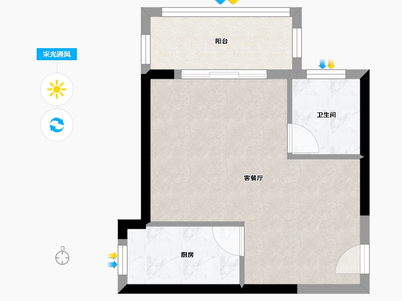 福建省-泉州市-湖璟天城-36.80-户型库-采光通风