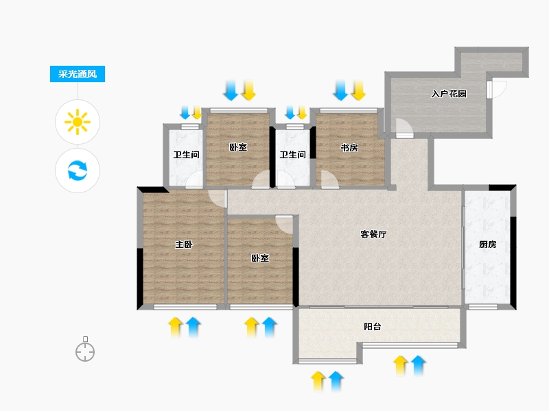 四川省-成都市-中铁卓著-138.68-户型库-采光通风