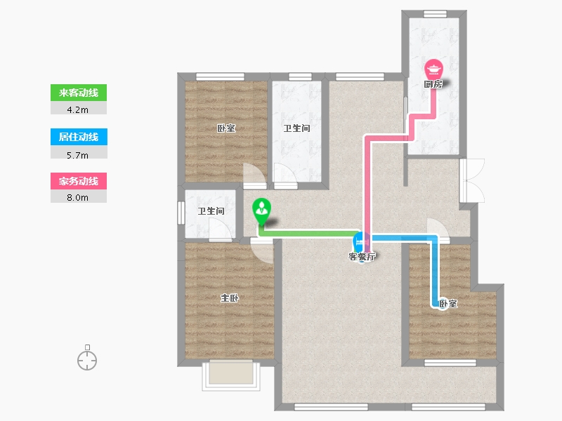 甘肃省-嘉峪关市-南湖国际-110.24-户型库-动静线