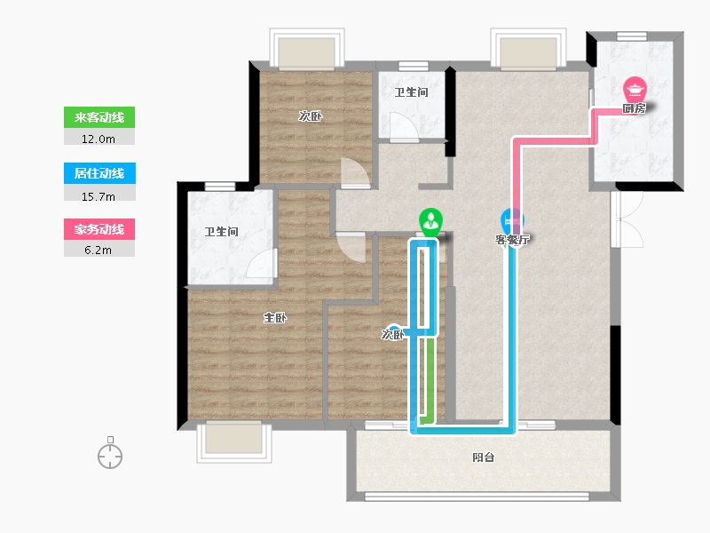 湖北省-黄冈市-锦诚黄梅天地-102.93-户型库-动静线