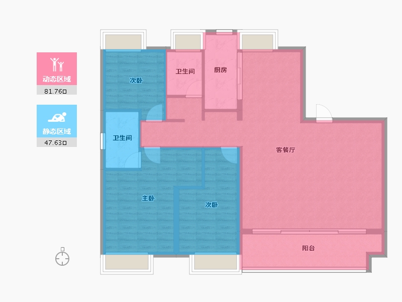 江西省-上饶市-湖城春晓-118.40-户型库-动静分区