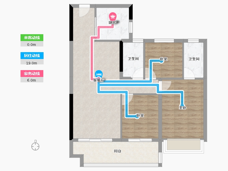 江苏省-镇江市-碧桂园凤凰城-81.70-户型库-动静线