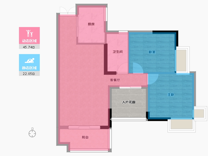 广东省-东莞市-港口华府-66.42-户型库-动静分区