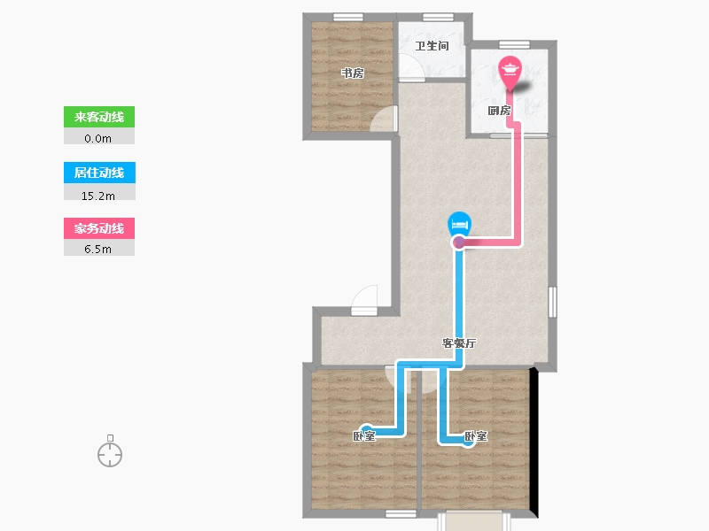 内蒙古自治区-赤峰市-航安金和学苑-81.58-户型库-动静线