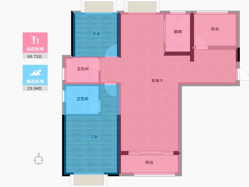 湖北省-武汉市-千禧城-86.28-户型库-动静分区