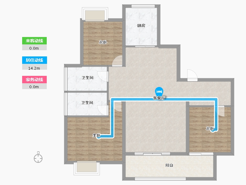 江西省-上饶市-湖城春晓-109.96-户型库-动静线