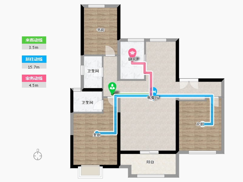 陕西省-咸阳市-锦·唐府建设项目-103.20-户型库-动静线