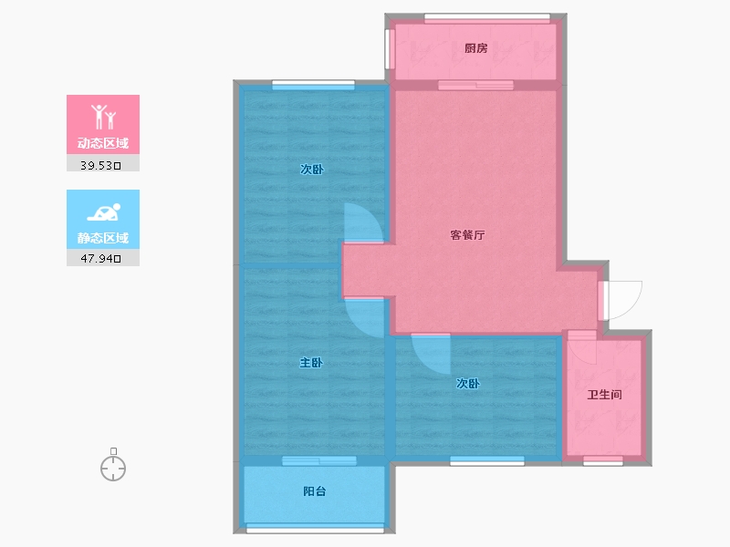 河南省-安阳市-广厦书香九里-78.41-户型库-动静分区