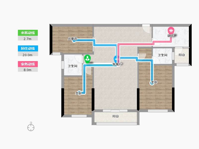 湖北省-宜昌市-康居●阳光城-101.61-户型库-动静线