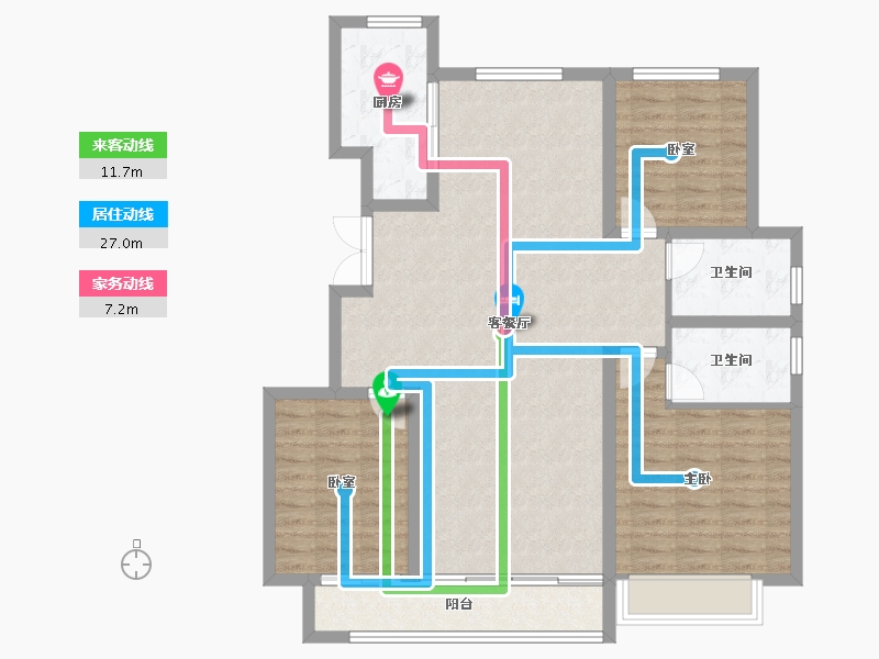 山东省-滨州市-棠悦府-107.95-户型库-动静线