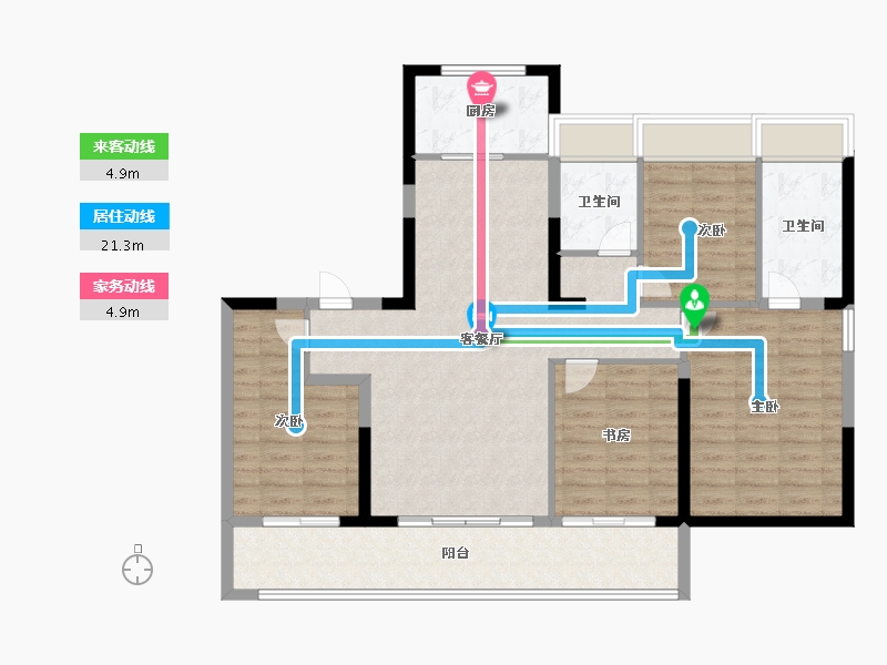 江苏省-苏州市-中建御璟峯-112.00-户型库-动静线