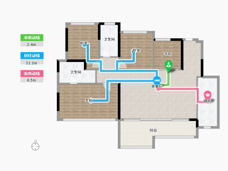 四川省-成都市-中国铁建青羊樾府-151.94-户型库-动静线