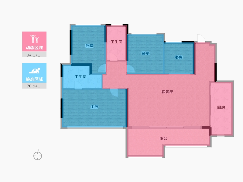 四川省-成都市-中国铁建青羊樾府-151.94-户型库-动静分区