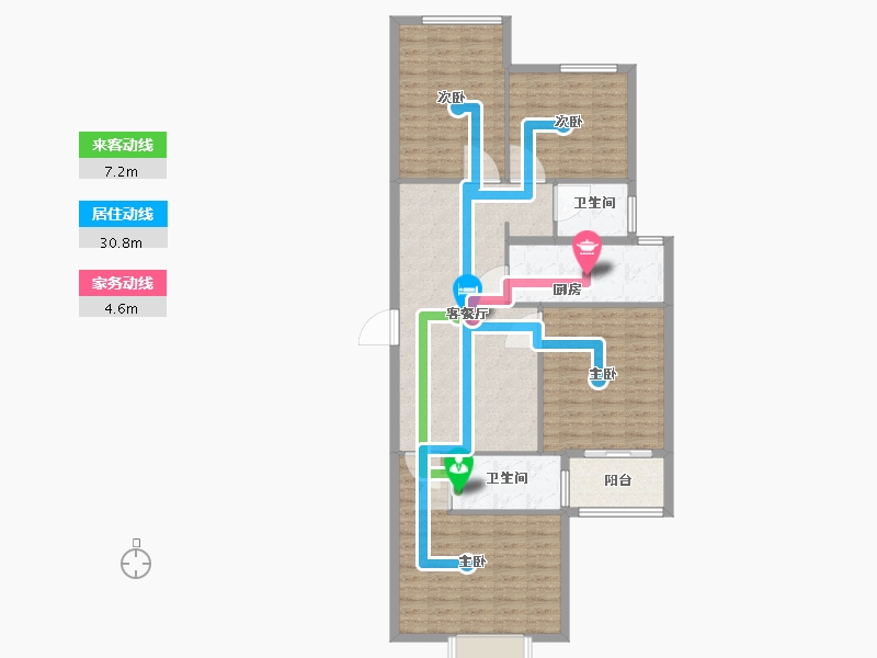 河南省-安阳市-广厦书香九里-112.01-户型库-动静线